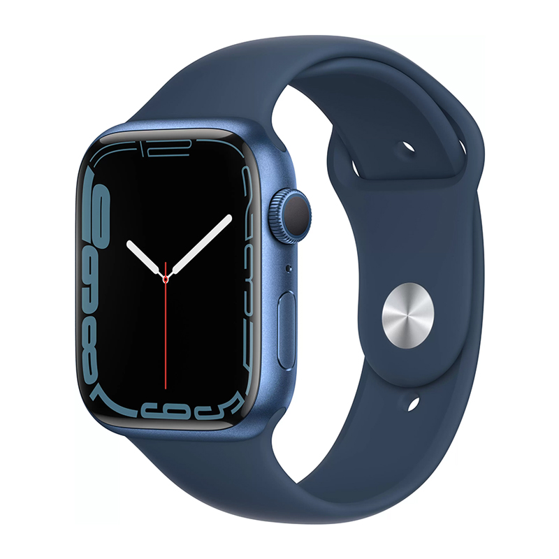 Apple Watch Series 7 45mm Blue Aluminum Case with Sport Band